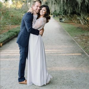 Awaken my Love light gray Lulus Long Sleeve Dress